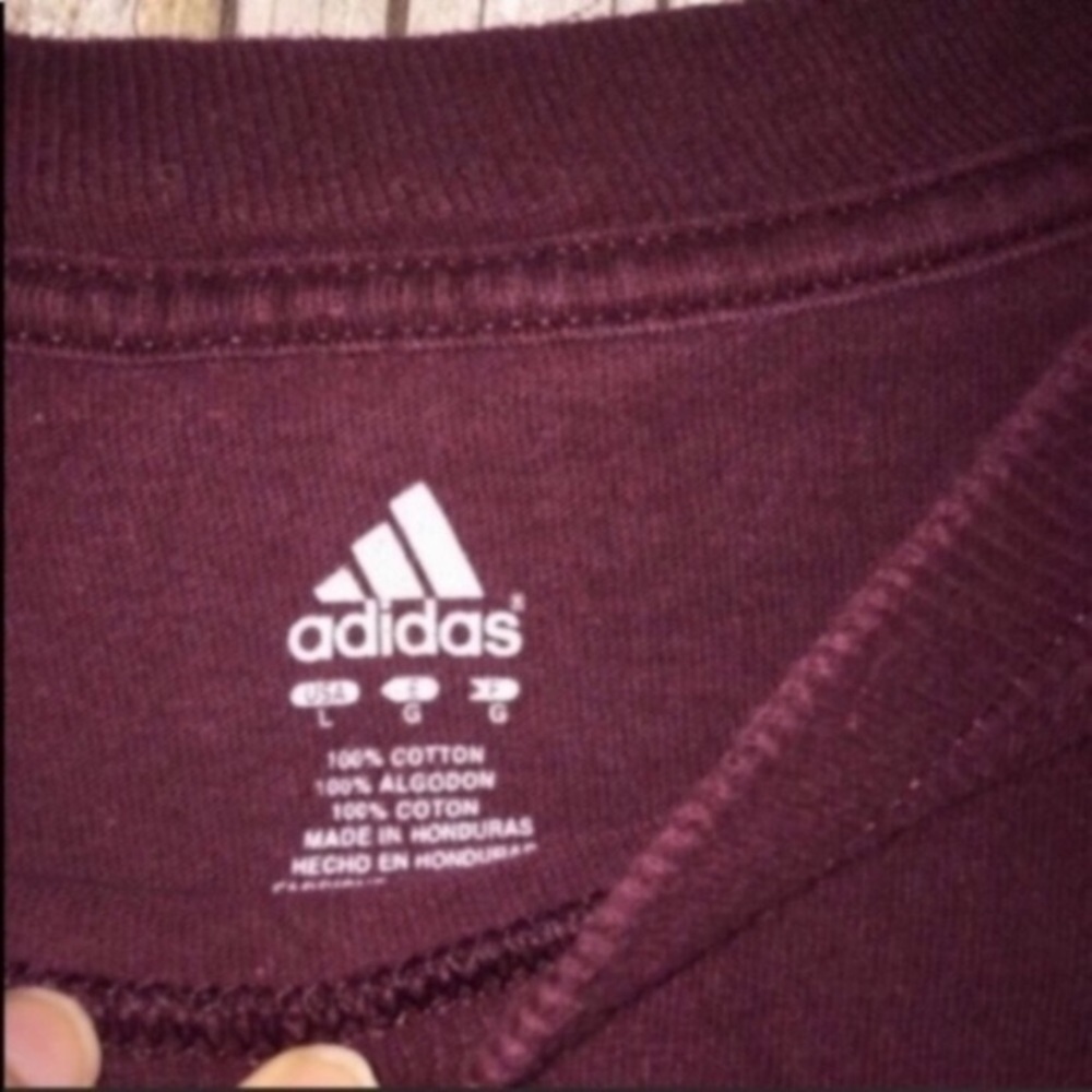 Adidas Mississippi State Bulldogs Men’s Large Tee NCAA Graphic Shirt Maroon - Picture 3 of 4